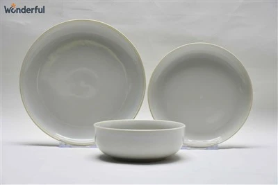 White Stoneware Dinnerware